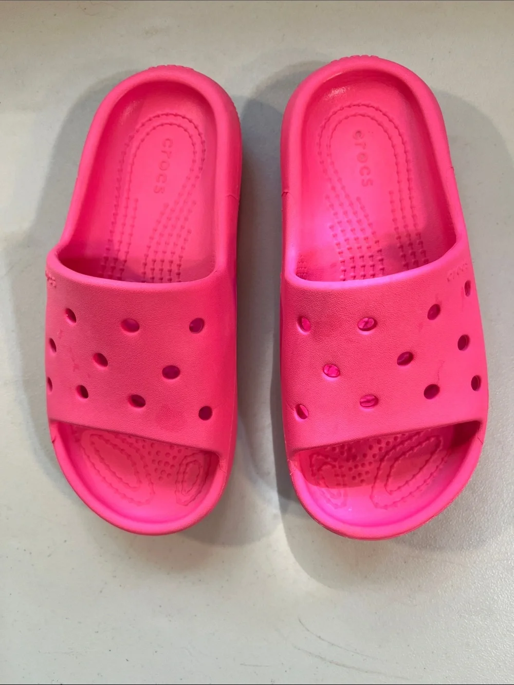 CROCS Kids Slide - Bright Pink